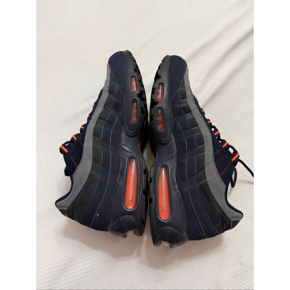 Nike Air Max 95 Obsidian Total Orange “Chicago Bears” Shoes Size 11.5 11 1/2 - Picture 9 of 11